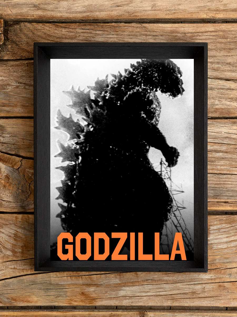 Godzilla - ゴジラ Film Tablo Siyah Çerçeveli Film Poster Afiş Tablo