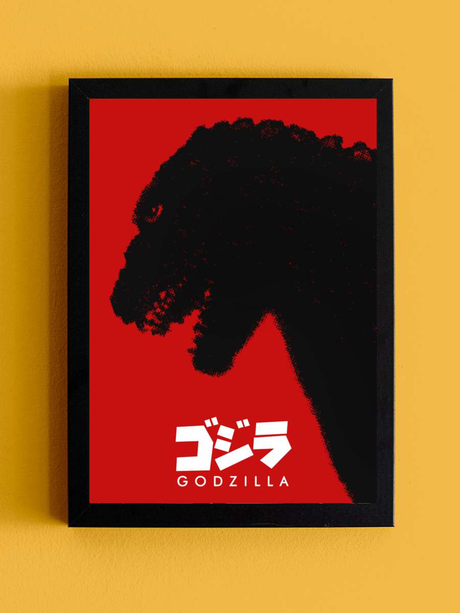 Godzilla - ゴジラ Film Tablo Siyah Çerçeveli Film Poster Afiş Tablo