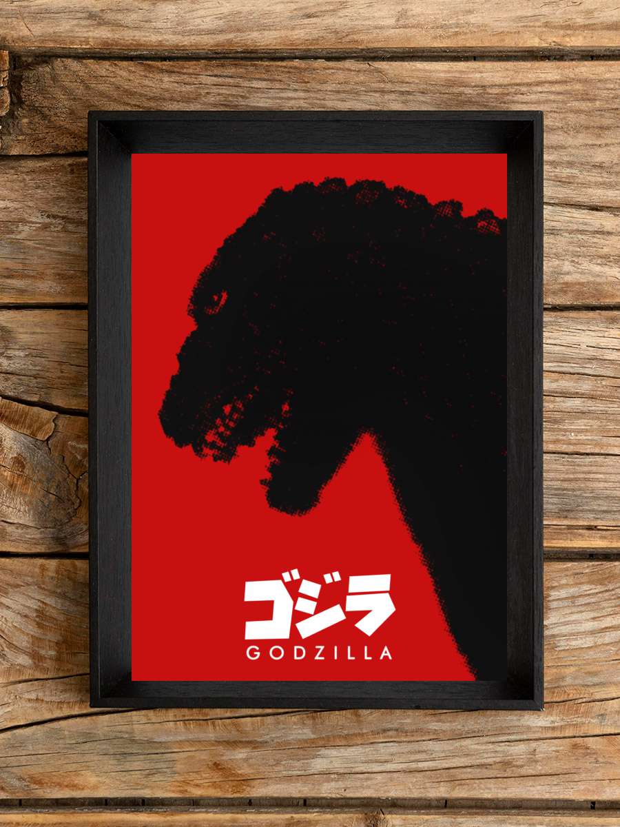 Godzilla - ゴジラ Film Tablo Siyah Çerçeveli Film Poster Afiş Tablo