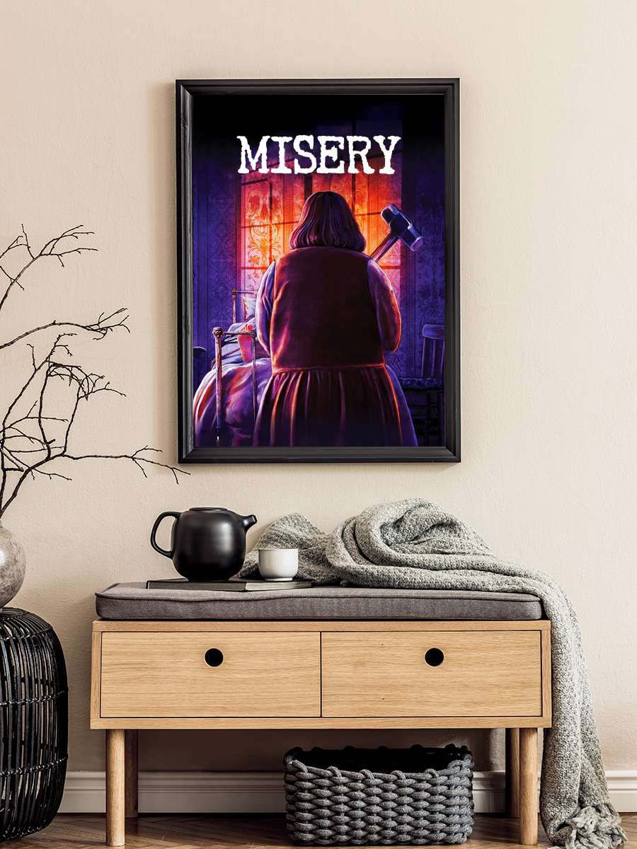 Ölüm Kitabı - Misery Film Tablo Siyah Çerçeveli Film Poster Afiş Tablo