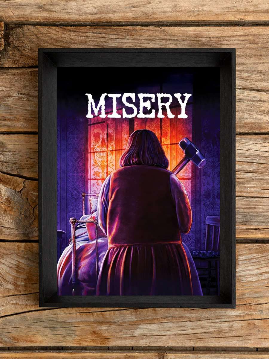 Ölüm Kitabı - Misery Film Tablo Siyah Çerçeveli Film Poster Afiş Tablo