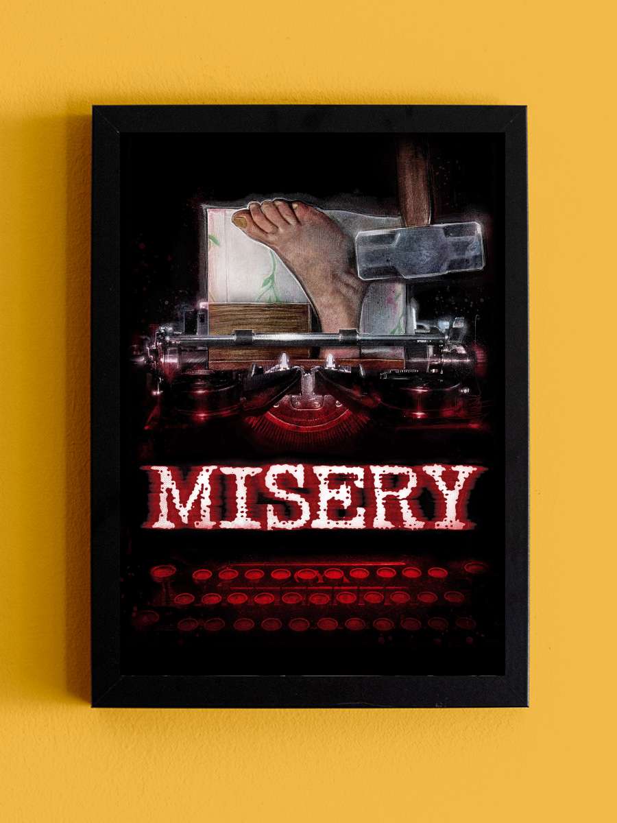 Ölüm Kitabı - Misery Film Tablo Siyah Çerçeveli Film Poster Afiş Tablo