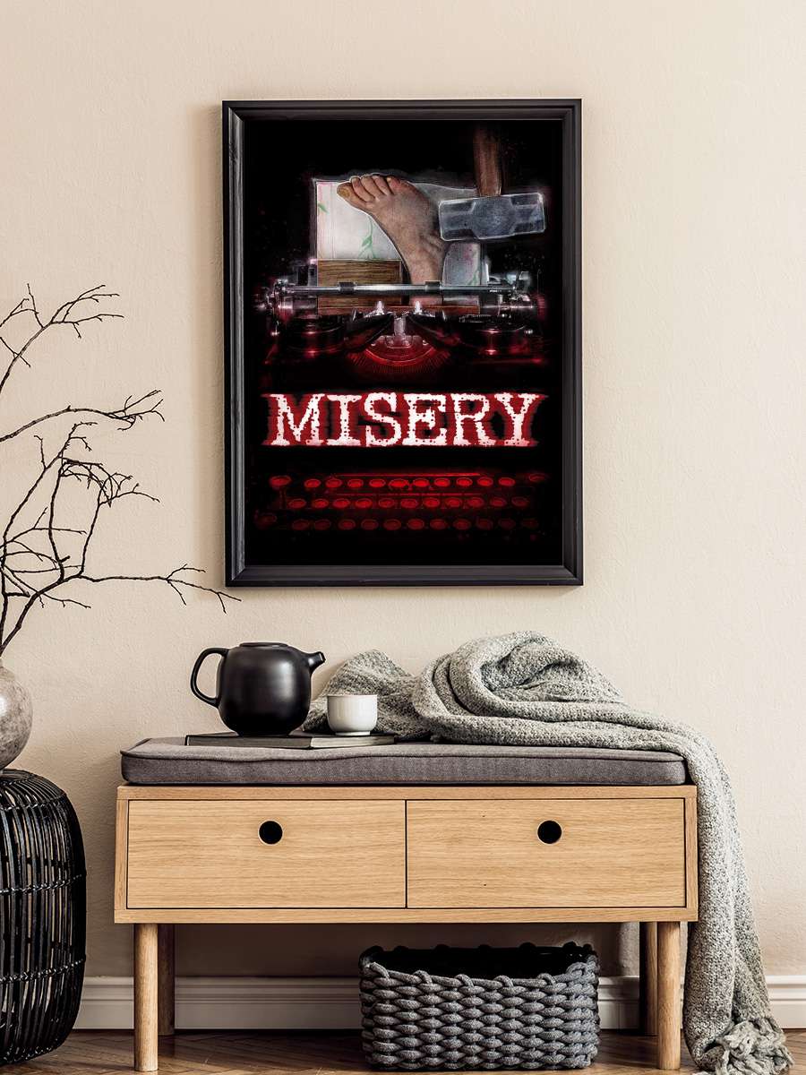 Ölüm Kitabı - Misery Film Tablo Siyah Çerçeveli Film Poster Afiş Tablo