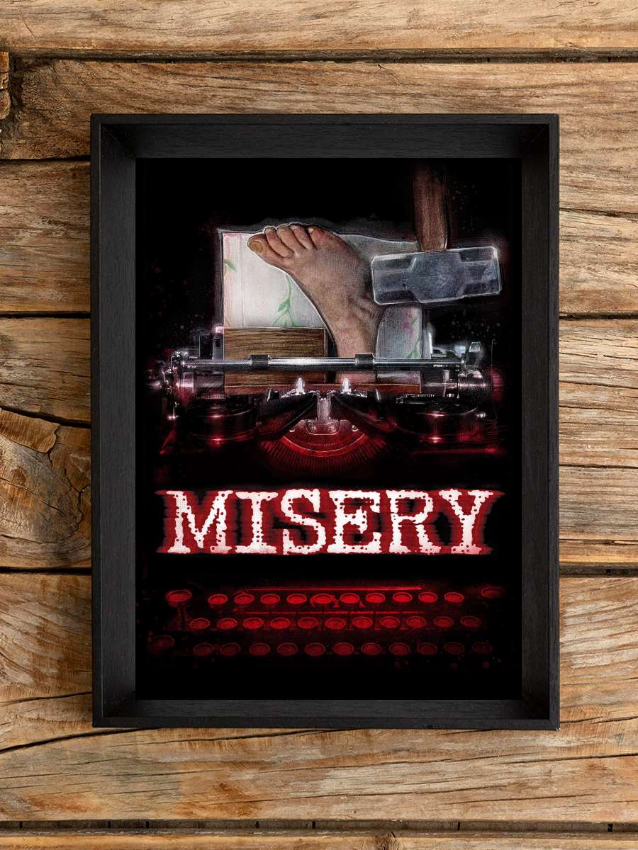 Ölüm Kitabı - Misery Film Tablo Siyah Çerçeveli Film Poster Afiş Tablo