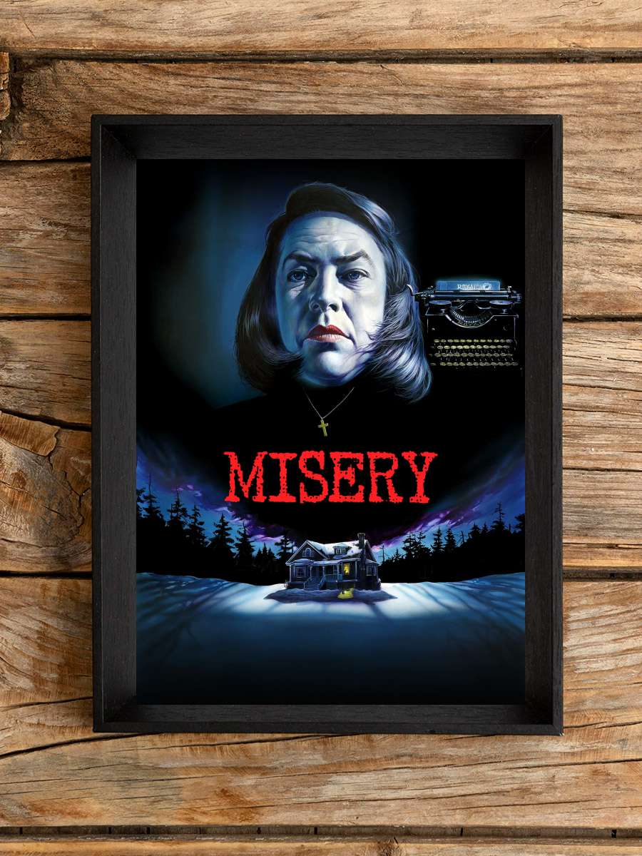 Ölüm Kitabı - Misery Film Tablo Siyah Çerçeveli Film Poster Afiş Tablo