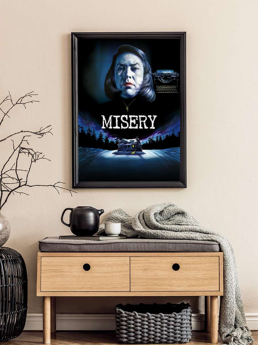 Ölüm Kitabı - Misery Film Tablo Siyah Çerçeveli Film Poster Afiş Tablo