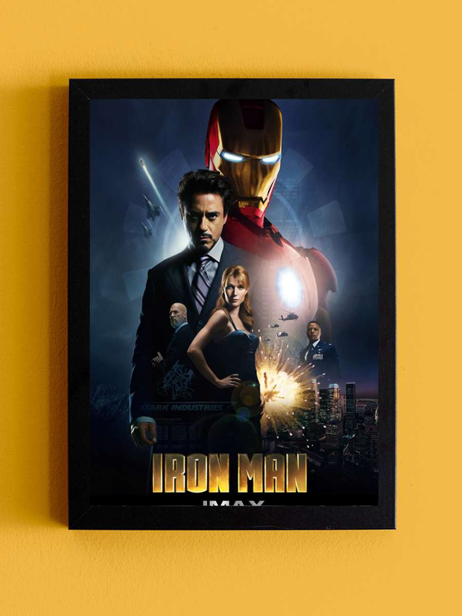 Iron Man Film Tablo Siyah Çerçeveli Film Poster Afiş Tablo