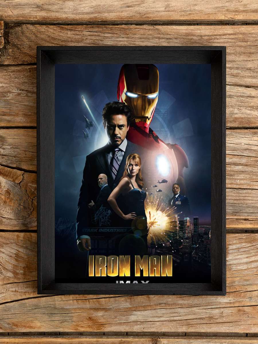 Iron Man Film Tablo Siyah Çerçeveli Film Poster Afiş Tablo