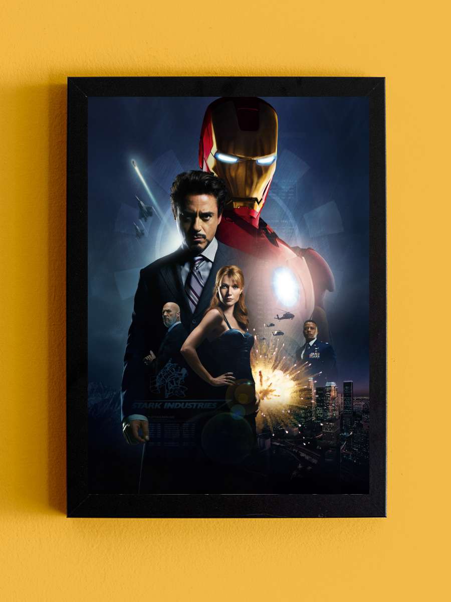 Iron Man Film Tablo Siyah Çerçeveli Film Poster Afiş Tablo