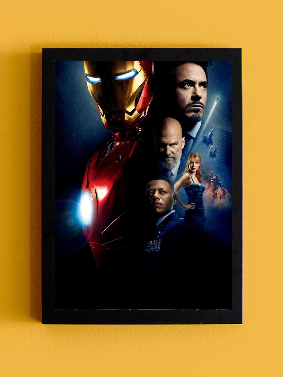 Iron Man Film Tablo Siyah Çerçeveli Film Poster Afiş Tablo