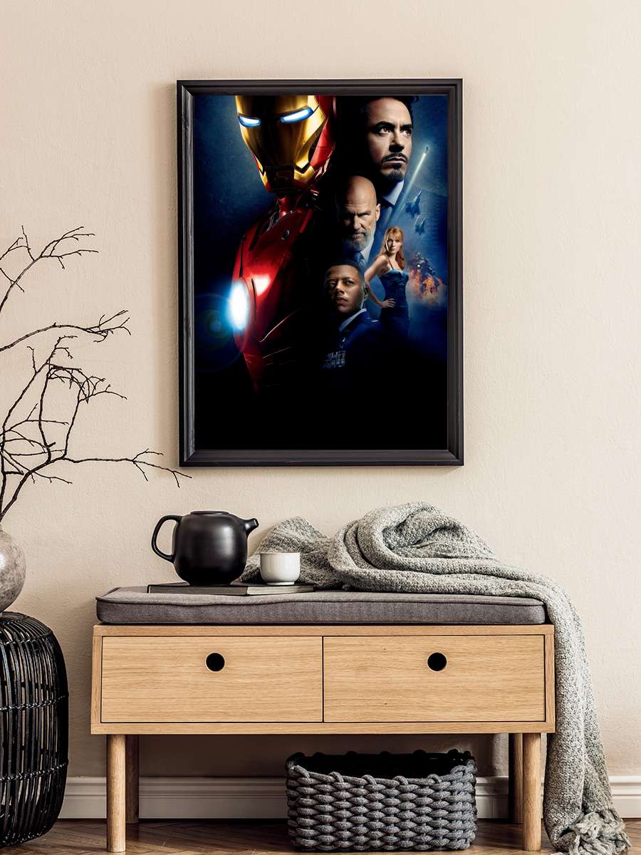 Iron Man Film Tablo Siyah Çerçeveli Film Poster Afiş Tablo