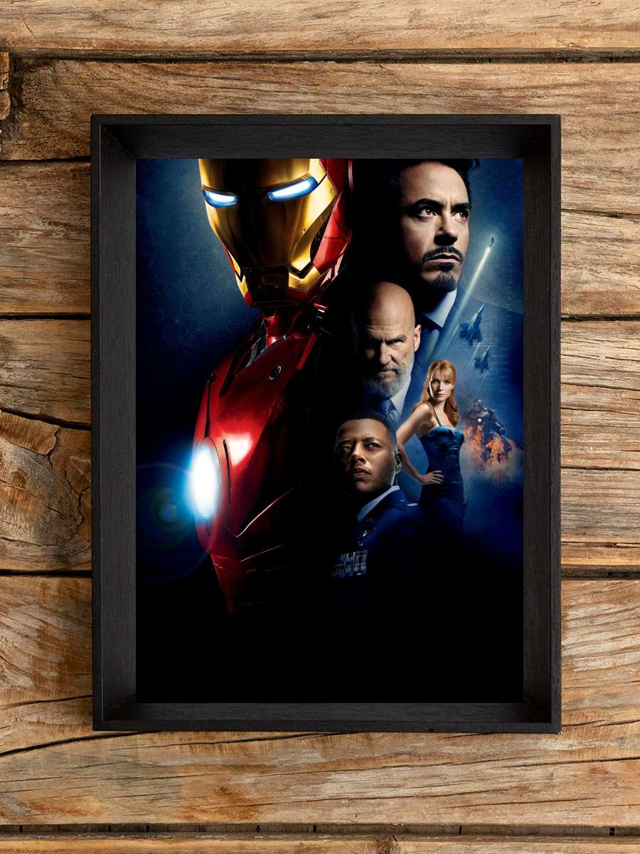 Iron Man Film Tablo Siyah Çerçeveli Film Poster Afiş Tablo