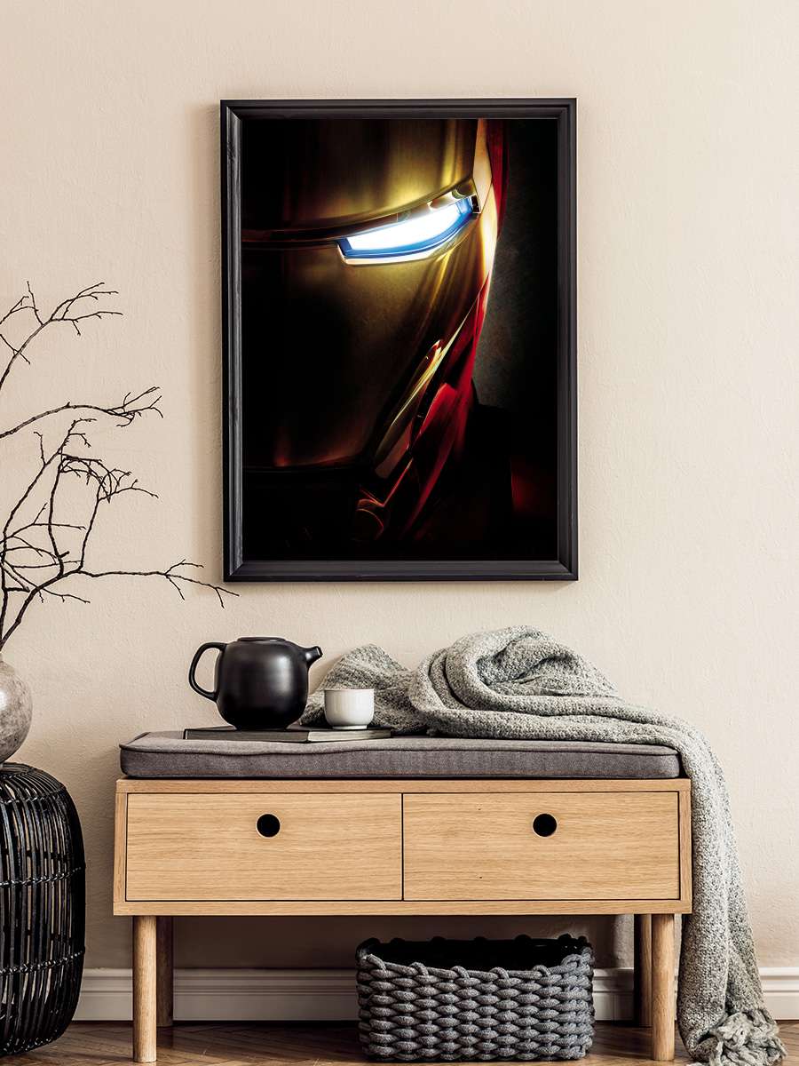 Iron Man Film Tablo Siyah Çerçeveli Film Poster Afiş Tablo