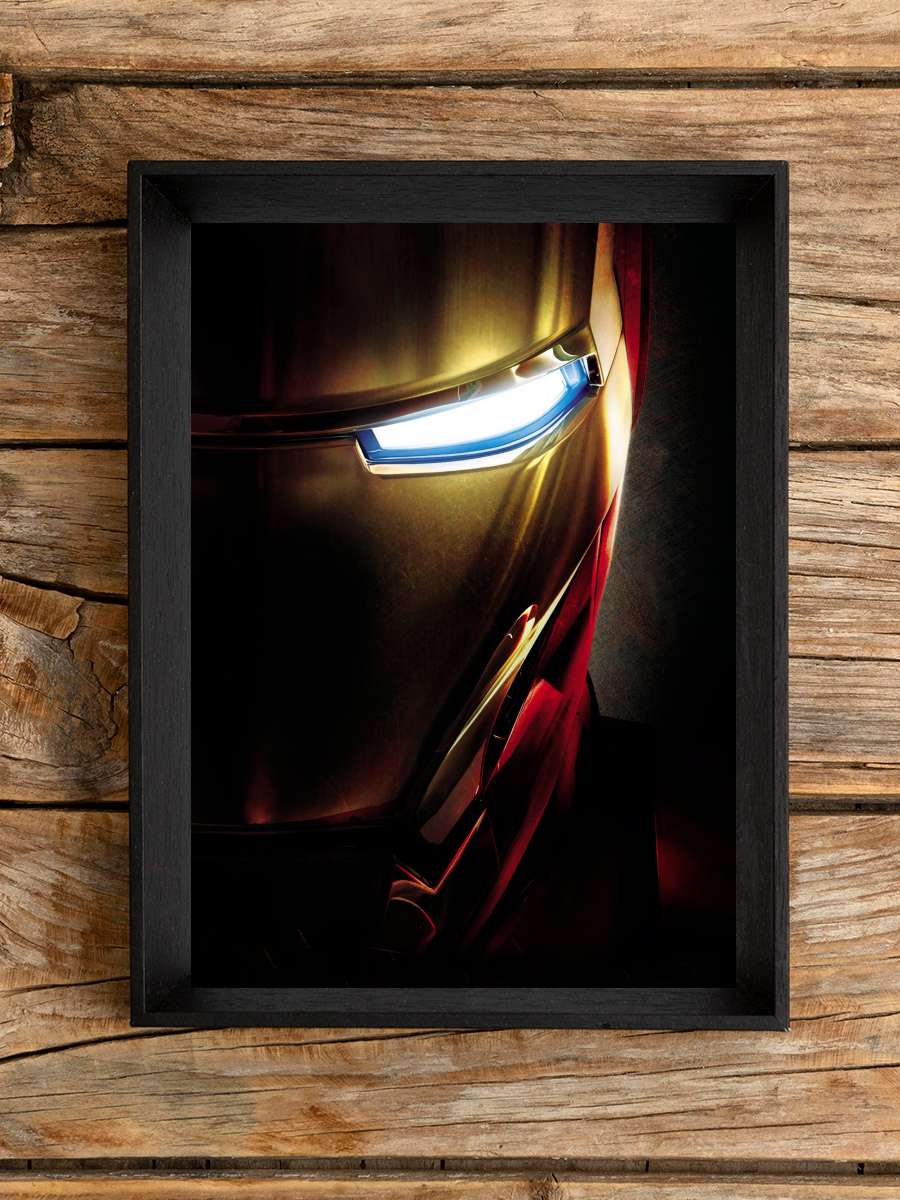 Iron Man Film Tablo Siyah Çerçeveli Film Poster Afiş Tablo