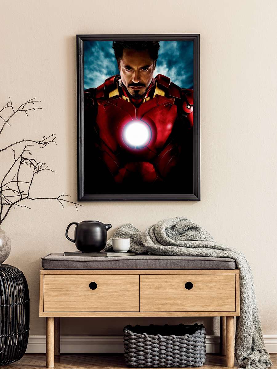 Iron Man Film Tablo Siyah Çerçeveli Film Poster Afiş Tablo