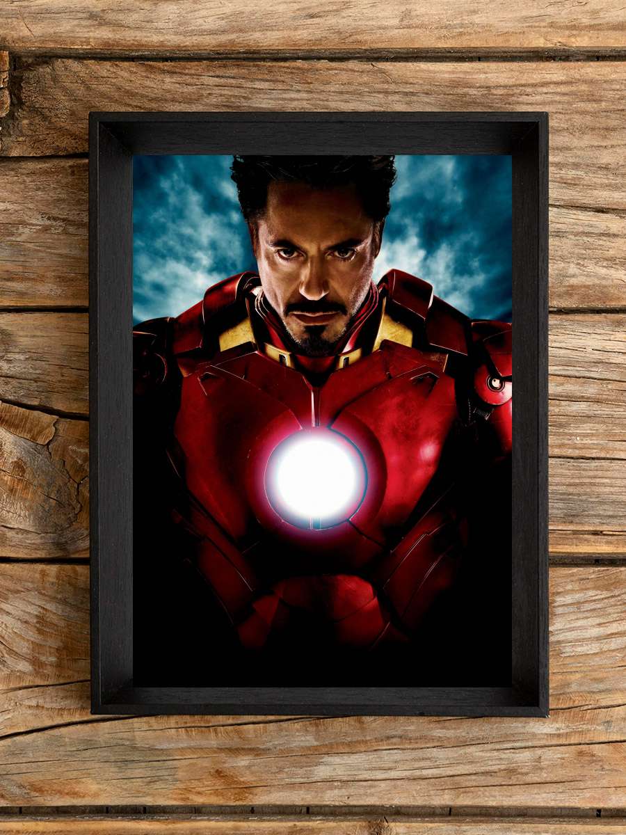 Iron Man Film Tablo Siyah Çerçeveli Film Poster Afiş Tablo