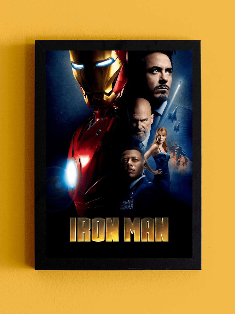 Iron Man Film Tablo Siyah Çerçeveli Film Poster Afiş Tablo