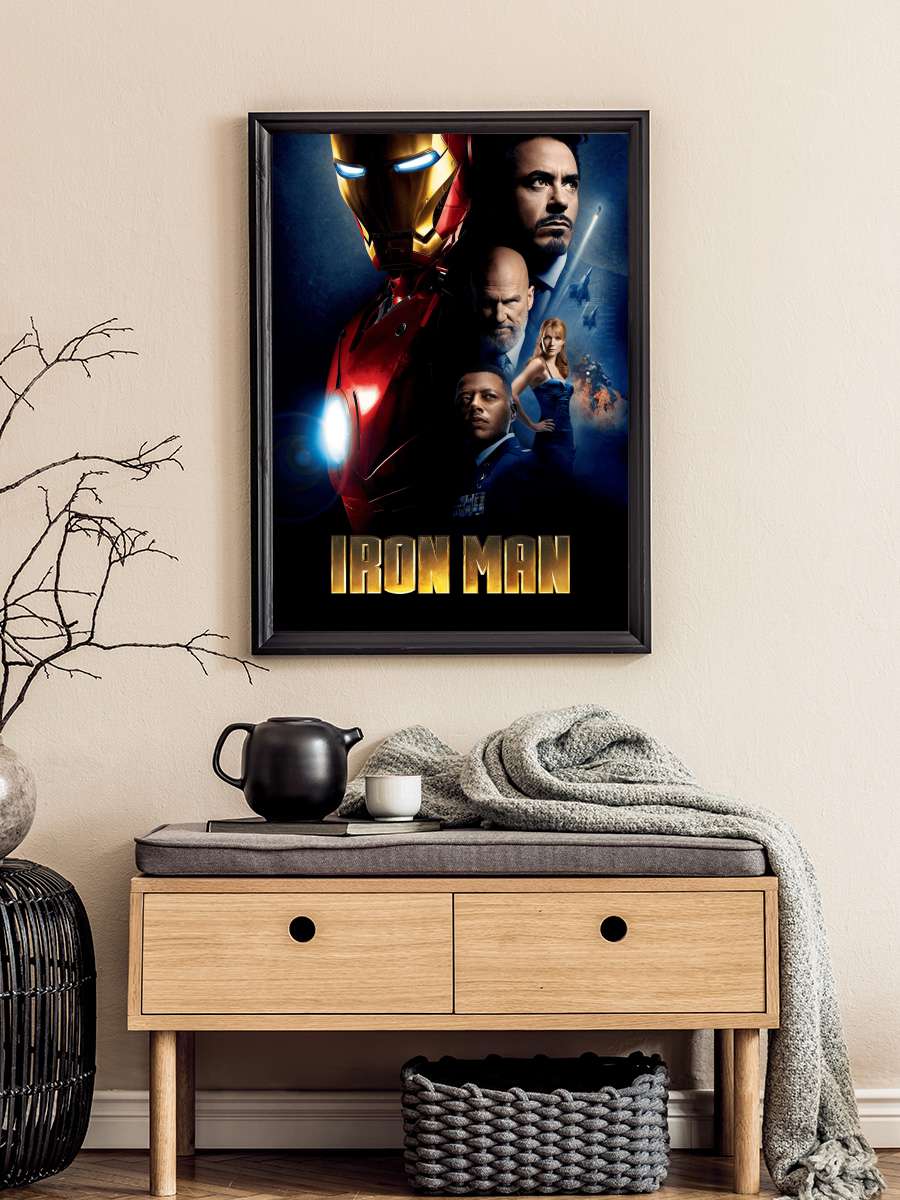 Iron Man Film Tablo Siyah Çerçeveli Film Poster Afiş Tablo