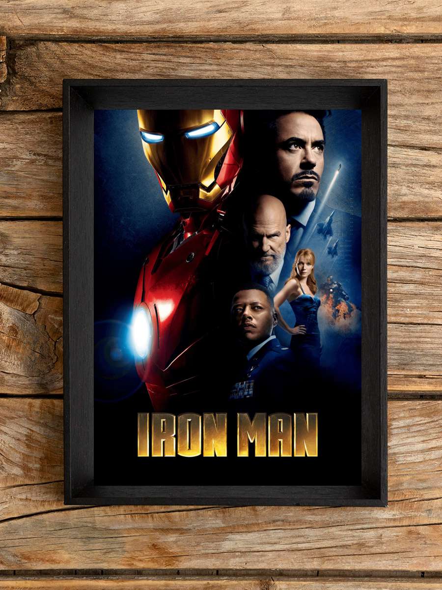 Iron Man Film Tablo Siyah Çerçeveli Film Poster Afiş Tablo