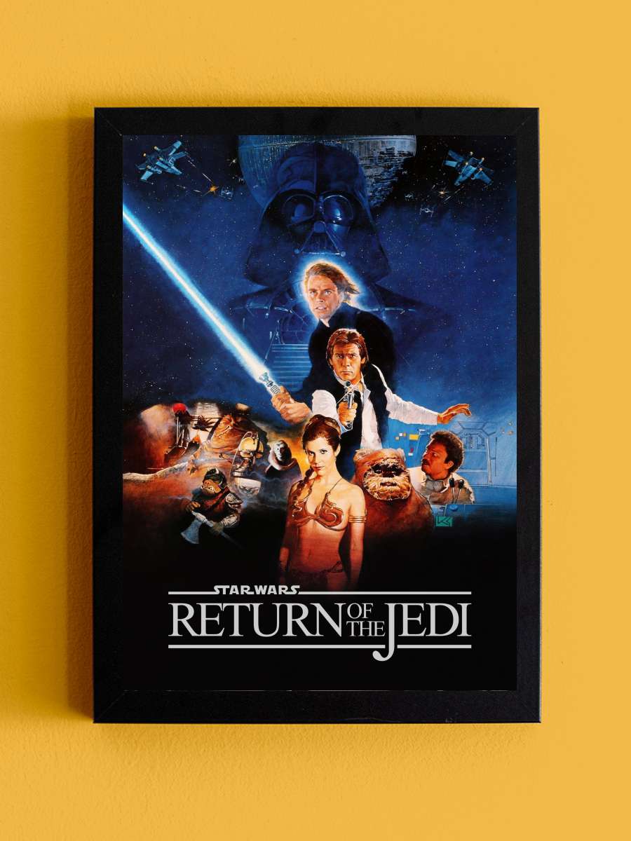 Yıldız Savaşları: Jedi'nin Dönüşü - Return of the Jedi Film Tablo Siyah Çerçeveli Film Poster Afiş Tablo