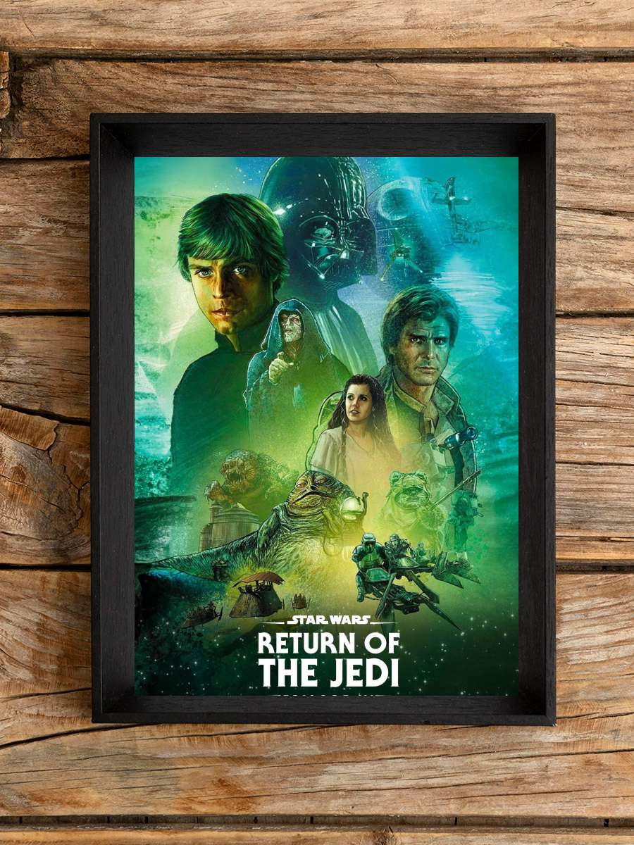 Yıldız Savaşları: Jedi'nin Dönüşü - Return of the Jedi Film Tablo Siyah Çerçeveli Film Poster Afiş Tablo