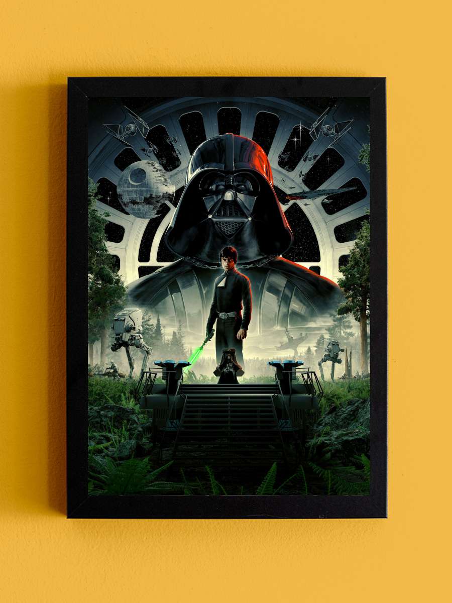 Yıldız Savaşları: Jedi'nin Dönüşü - Return of the Jedi Film Tablo Siyah Çerçeveli Film Poster Afiş Tablo