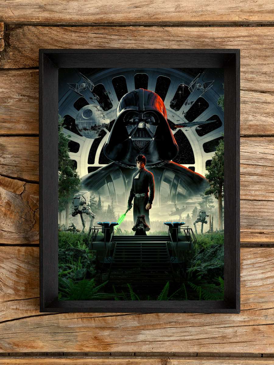 Yıldız Savaşları: Jedi'nin Dönüşü - Return of the Jedi Film Tablo Siyah Çerçeveli Film Poster Afiş Tablo