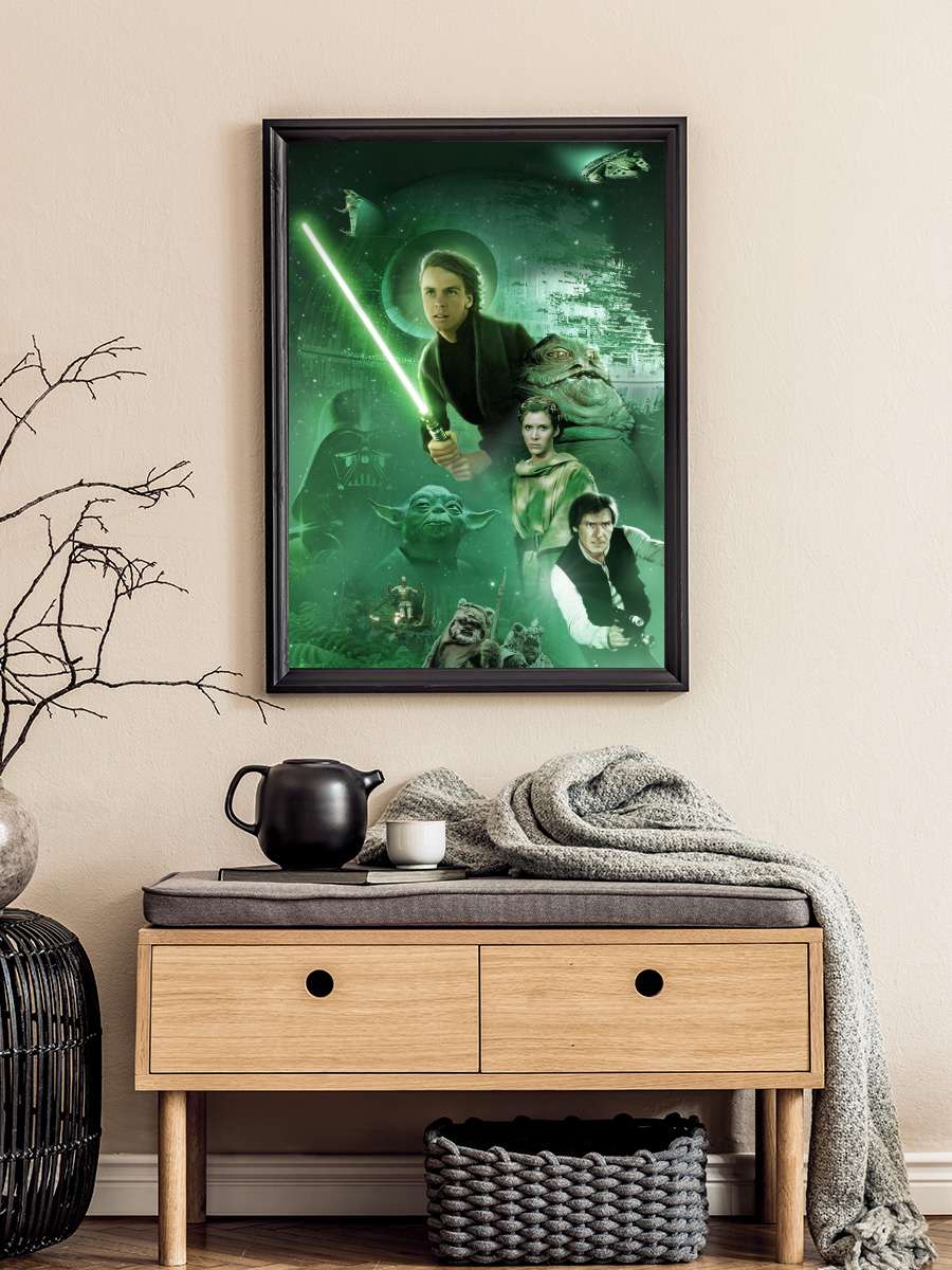 Yıldız Savaşları: Jedi'nin Dönüşü - Return of the Jedi Film Tablo Siyah Çerçeveli Film Poster Afiş Tablo