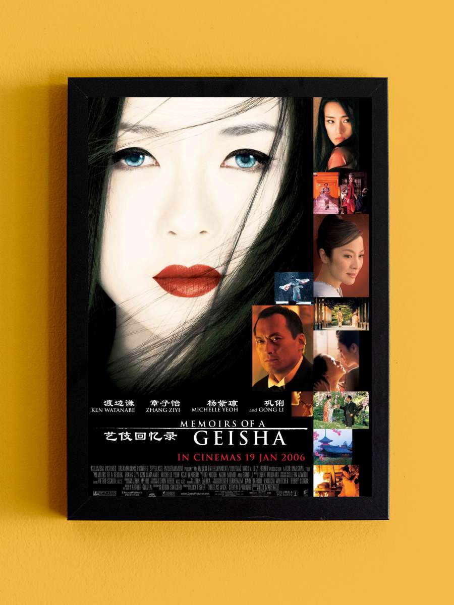 Bir Geyşanın Anıları - Memoirs of a Geisha Film Tablo Siyah Çerçeveli Film Poster Afiş Tablo