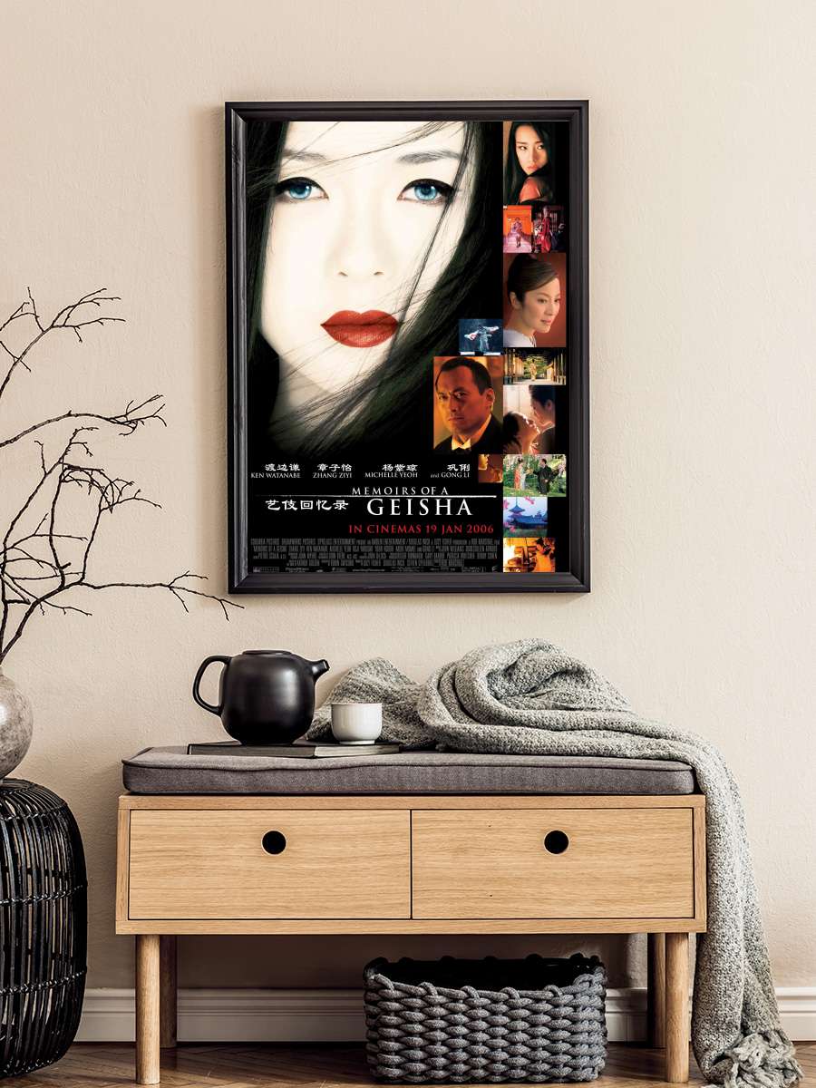 Bir Geyşanın Anıları - Memoirs of a Geisha Film Tablo Siyah Çerçeveli Film Poster Afiş Tablo