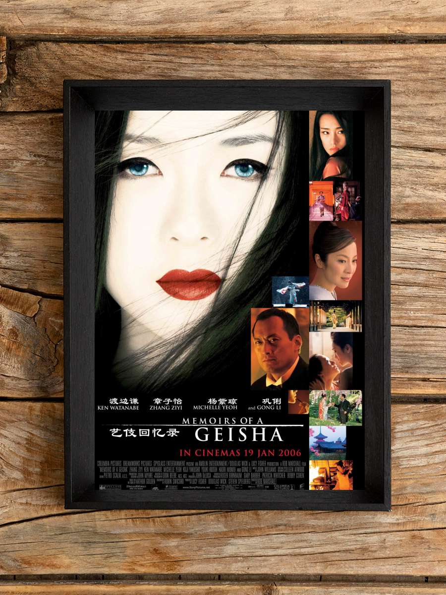 Bir Geyşanın Anıları - Memoirs of a Geisha Film Tablo Siyah Çerçeveli Film Poster Afiş Tablo