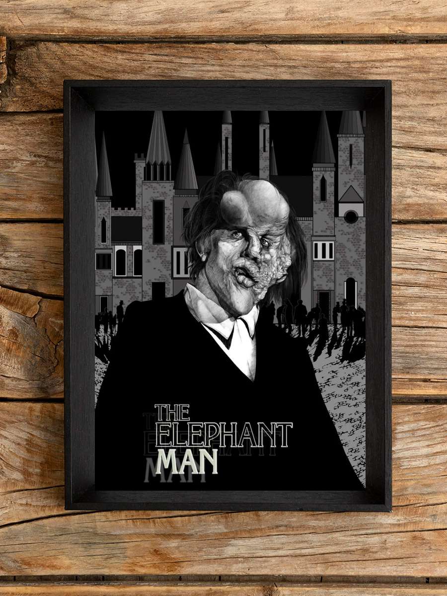 Fil Adam - The Elephant Man Film Tablo Siyah Çerçeveli Film Poster Afiş Tablo