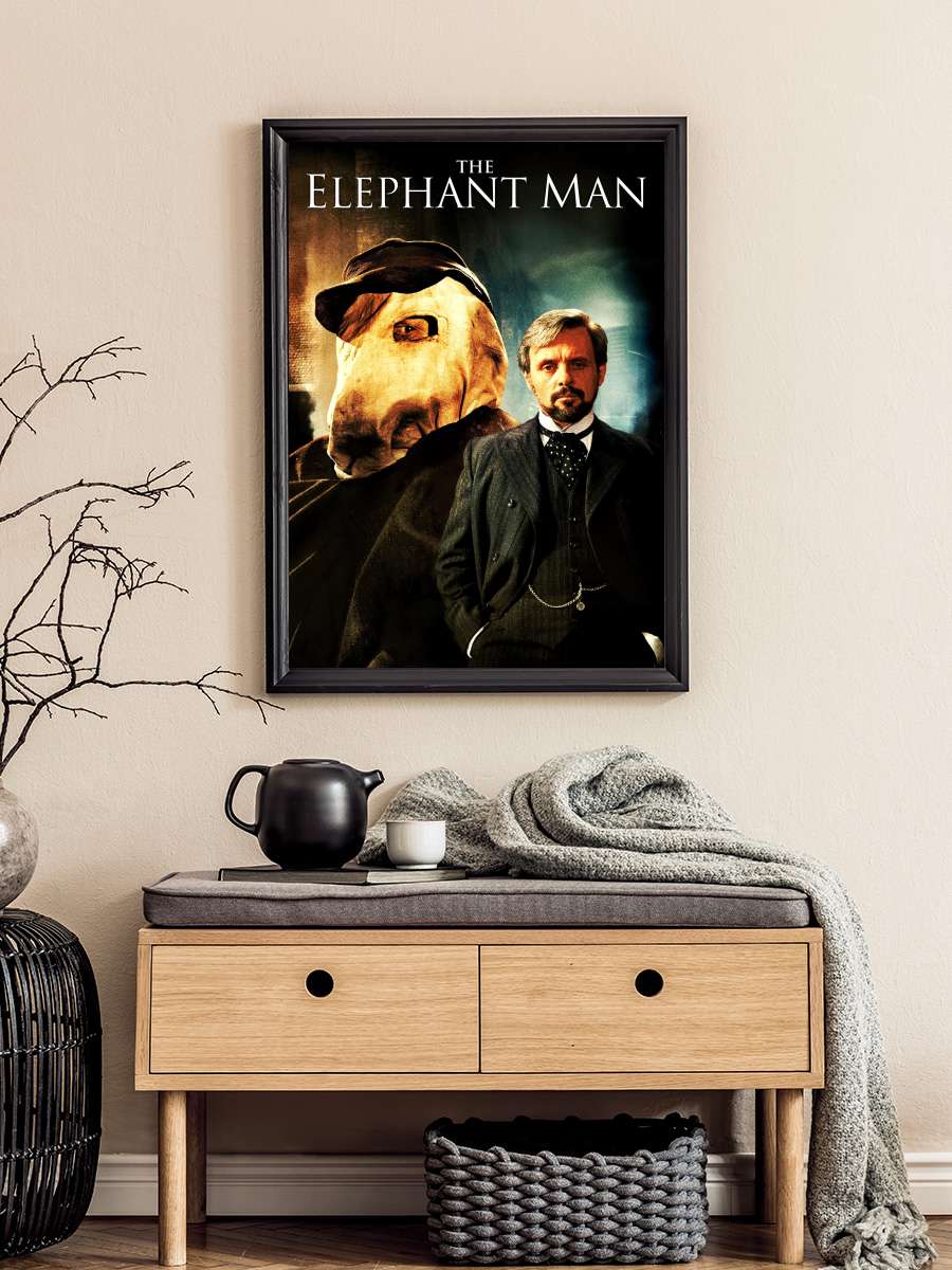 Fil Adam - The Elephant Man Film Tablo Siyah Çerçeveli Film Poster Afiş Tablo