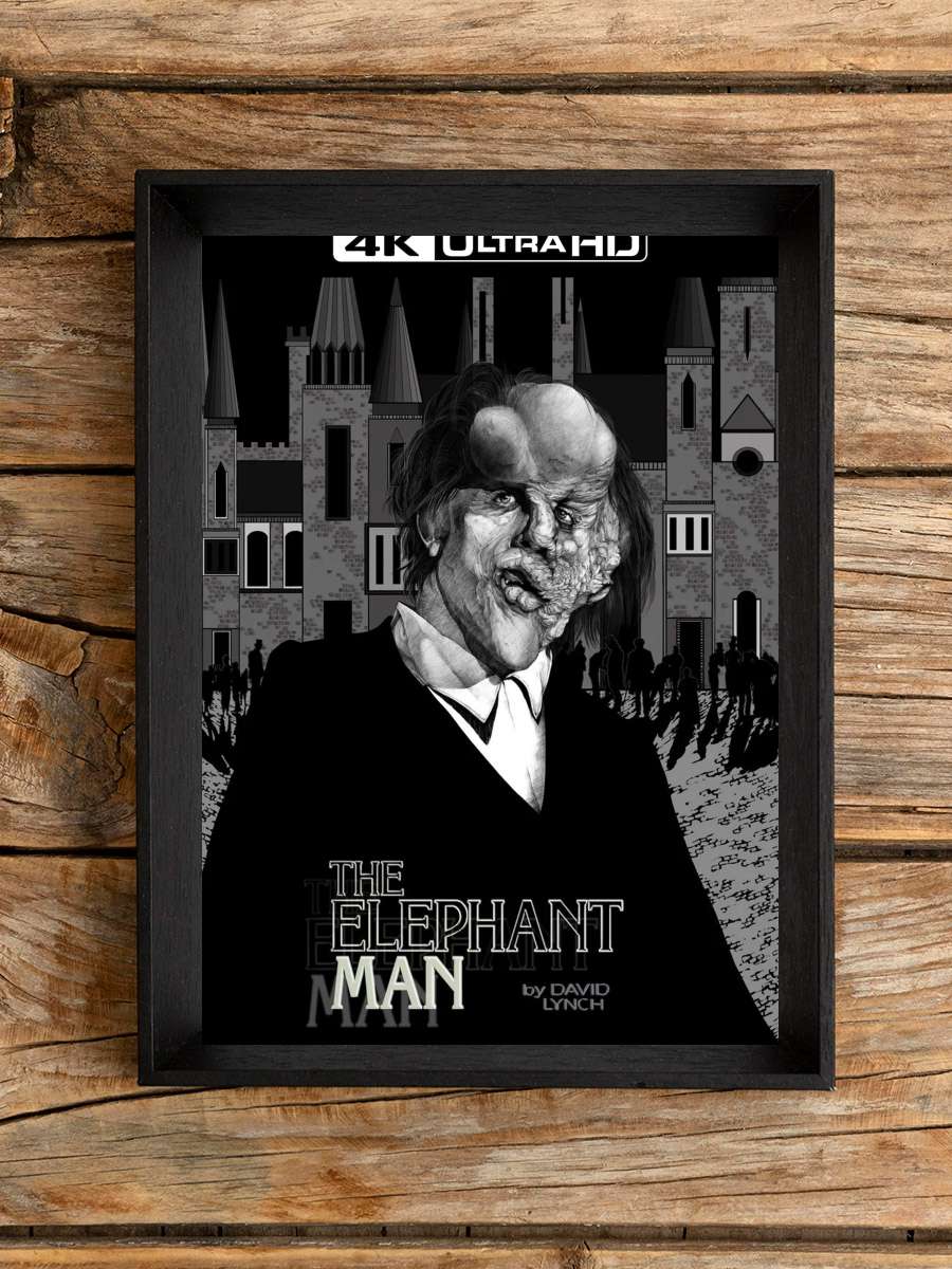 Fil Adam - The Elephant Man Film Tablo Siyah Çerçeveli Film Poster Afiş Tablo