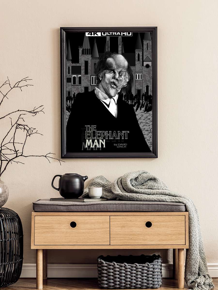 Fil Adam - The Elephant Man Film Tablo Siyah Çerçeveli Film Poster Afiş Tablo