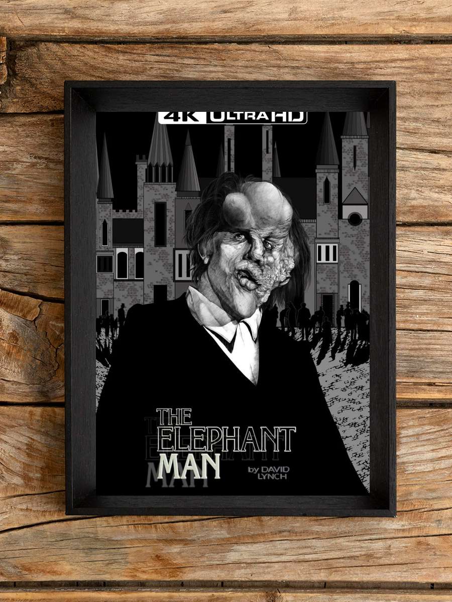 Fil Adam - The Elephant Man Film Tablo Siyah Çerçeveli Film Poster Afiş Tablo