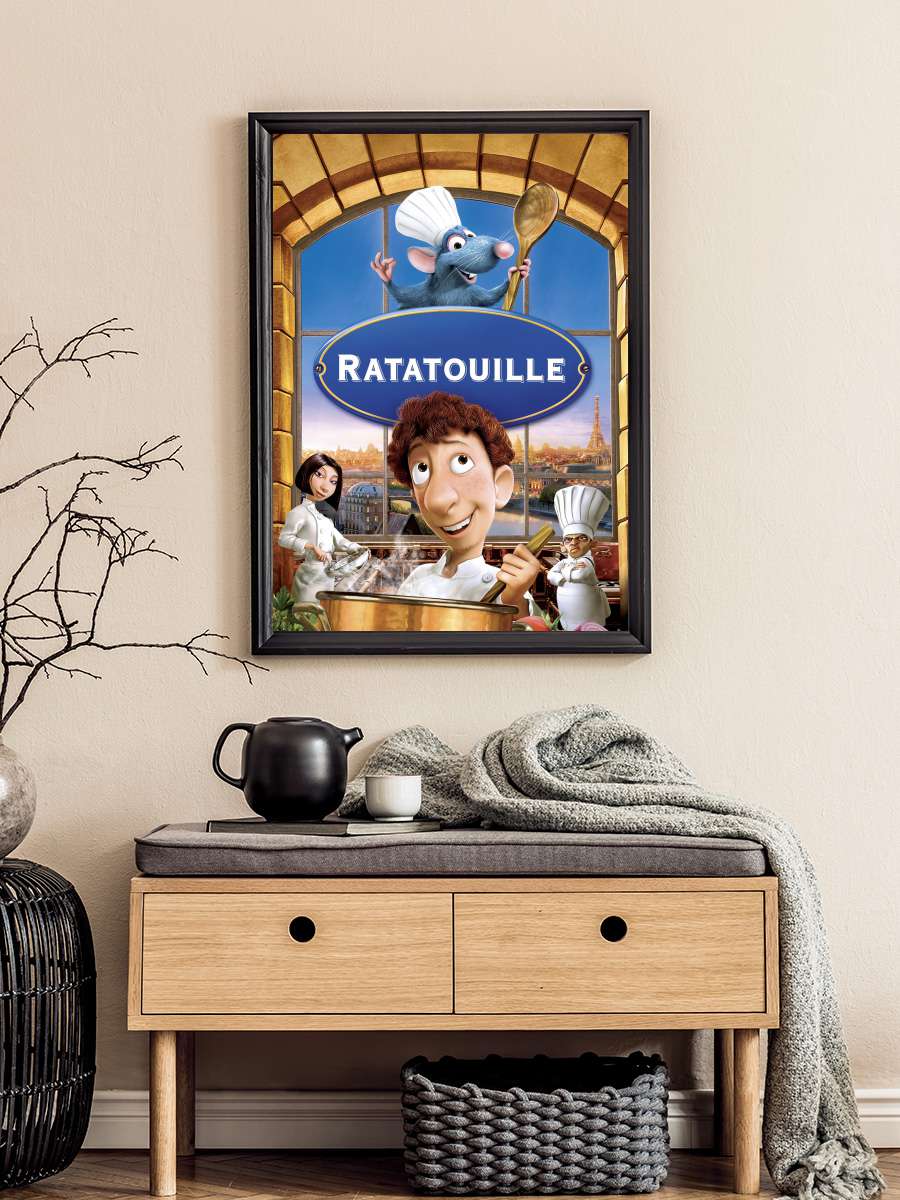 Ratatuy - Ratatouille Film Tablo Siyah Çerçeveli Film Poster Afiş Tablo