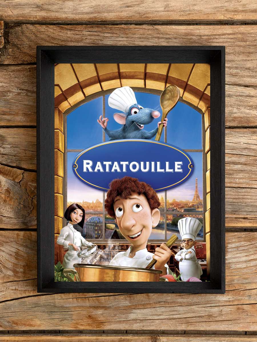 Ratatuy - Ratatouille Film Tablo Siyah Çerçeveli Film Poster Afiş Tablo