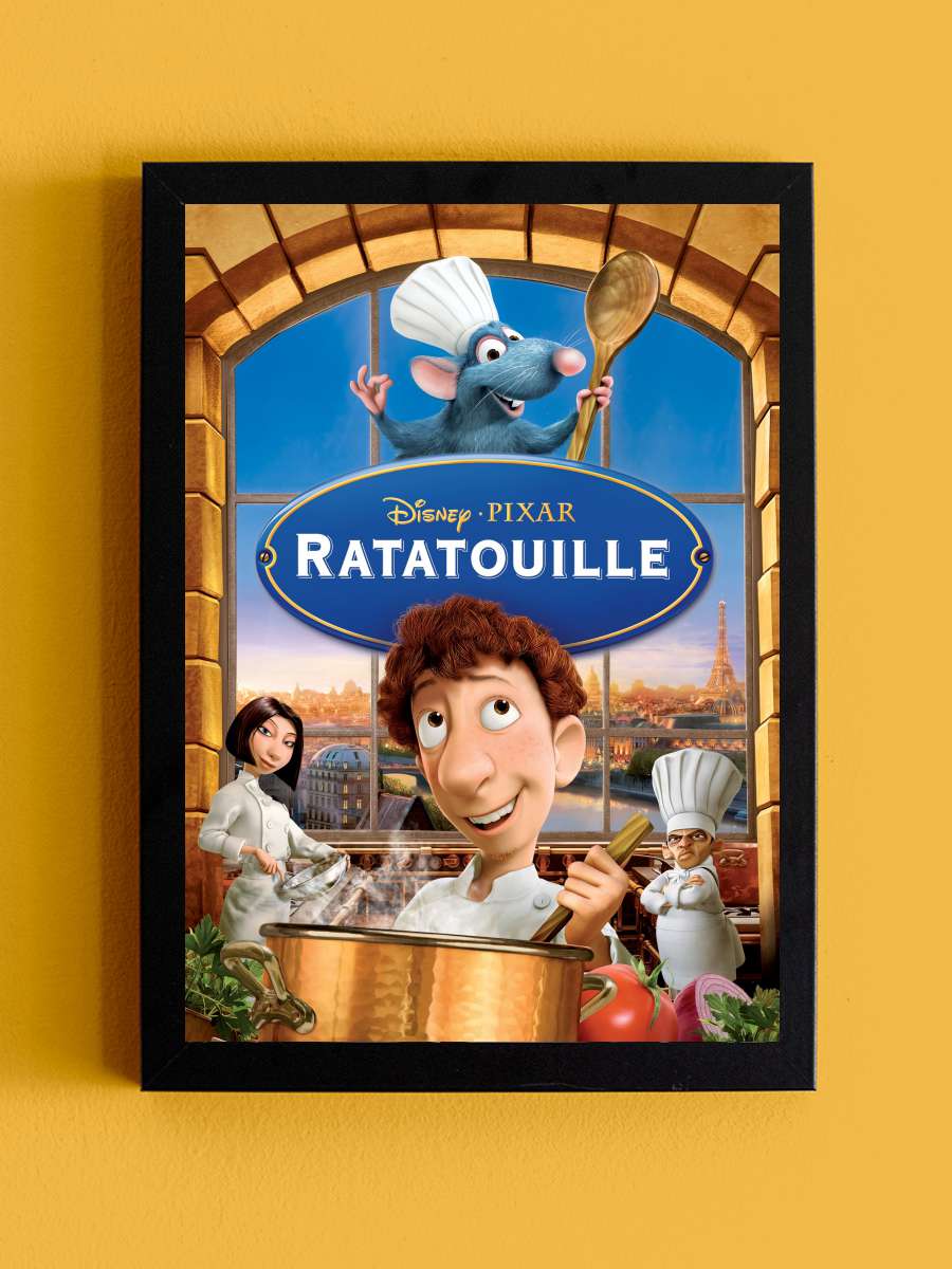 Ratatuy - Ratatouille Film Tablo Siyah Çerçeveli Film Poster Afiş Tablo