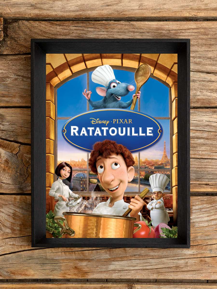 Ratatuy - Ratatouille Film Tablo Siyah Çerçeveli Film Poster Afiş Tablo