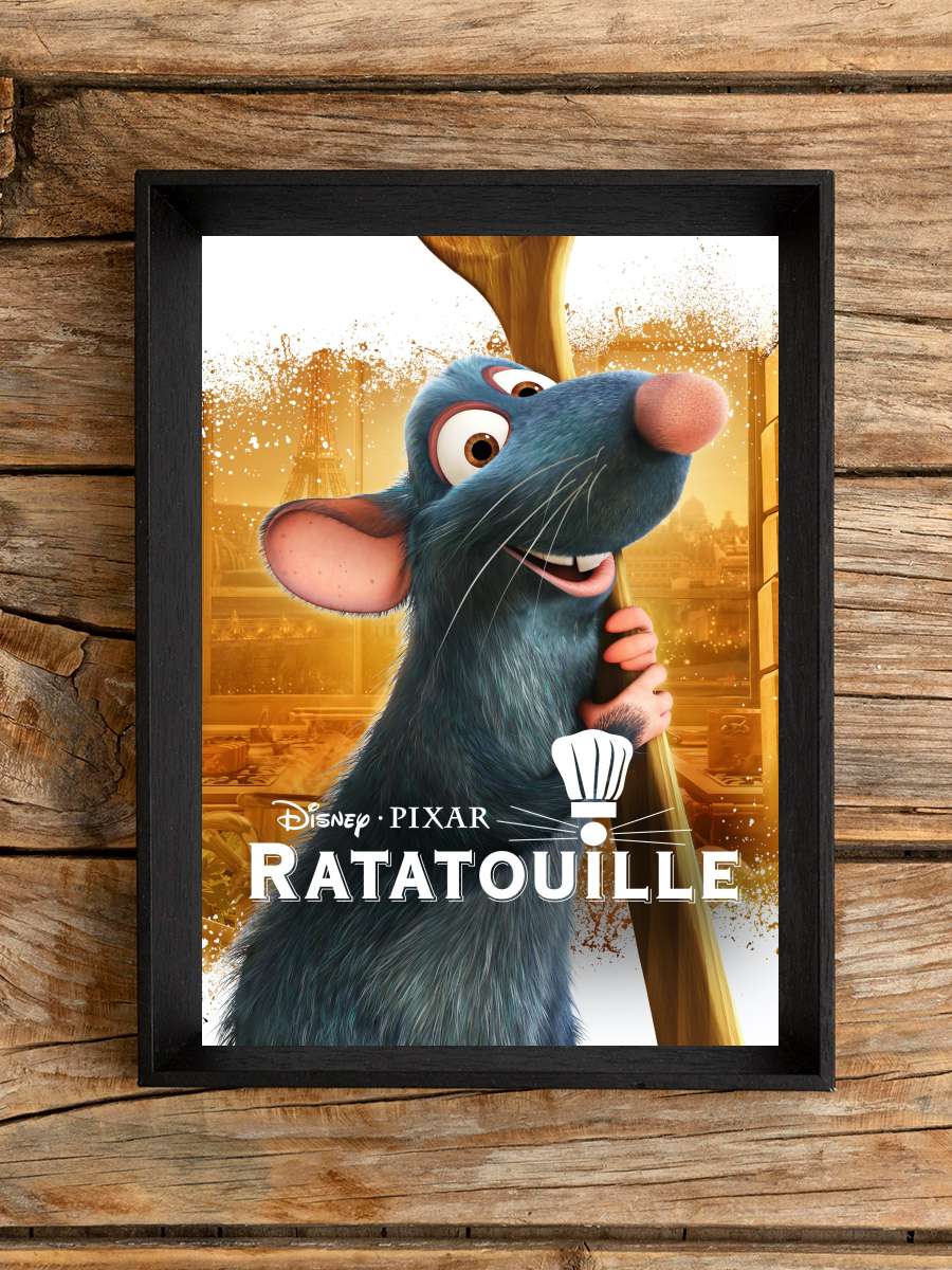 Ratatuy - Ratatouille Film Tablo Siyah Çerçeveli Film Poster Afiş Tablo