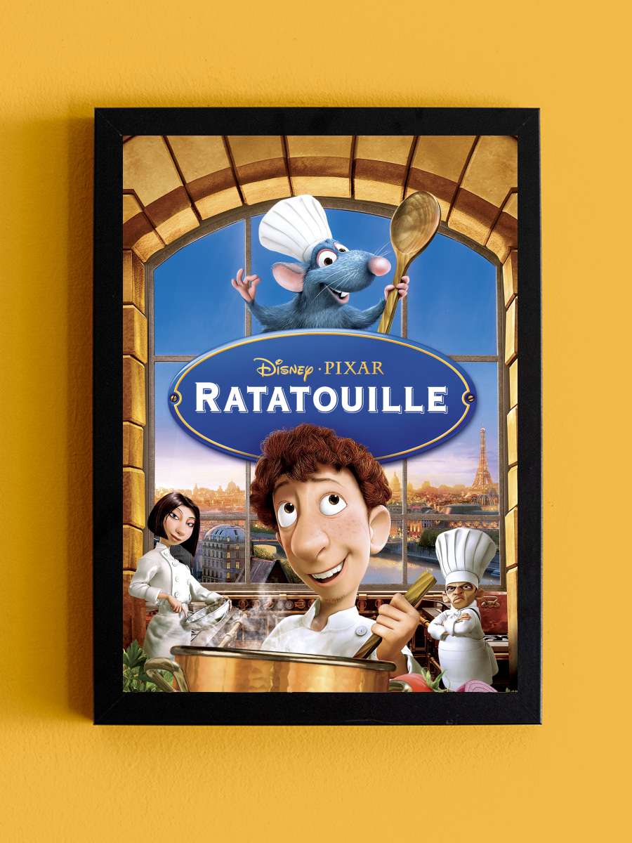 Ratatuy - Ratatouille Film Tablo Siyah Çerçeveli Film Poster Afiş Tablo