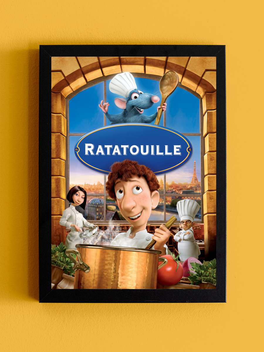 Ratatuy - Ratatouille Film Tablo Siyah Çerçeveli Film Poster Afiş Tablo