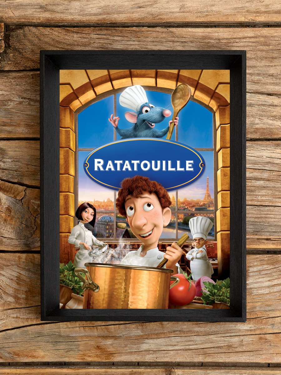 Ratatuy - Ratatouille Film Tablo Siyah Çerçeveli Film Poster Afiş Tablo