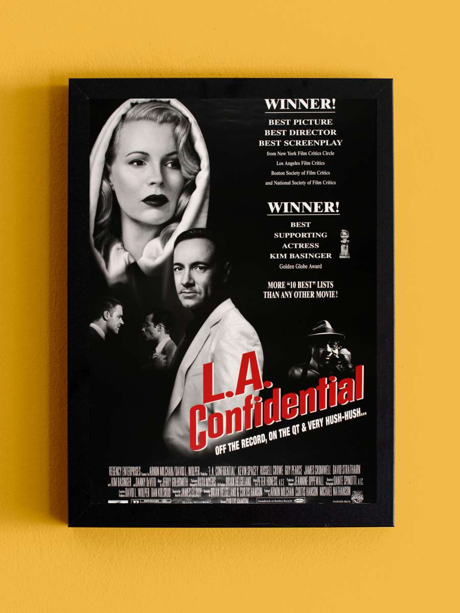 Los Angeles Sırları - L.A. Confidential Film Tablo Siyah Çerçeveli Film Poster Afiş Tablo