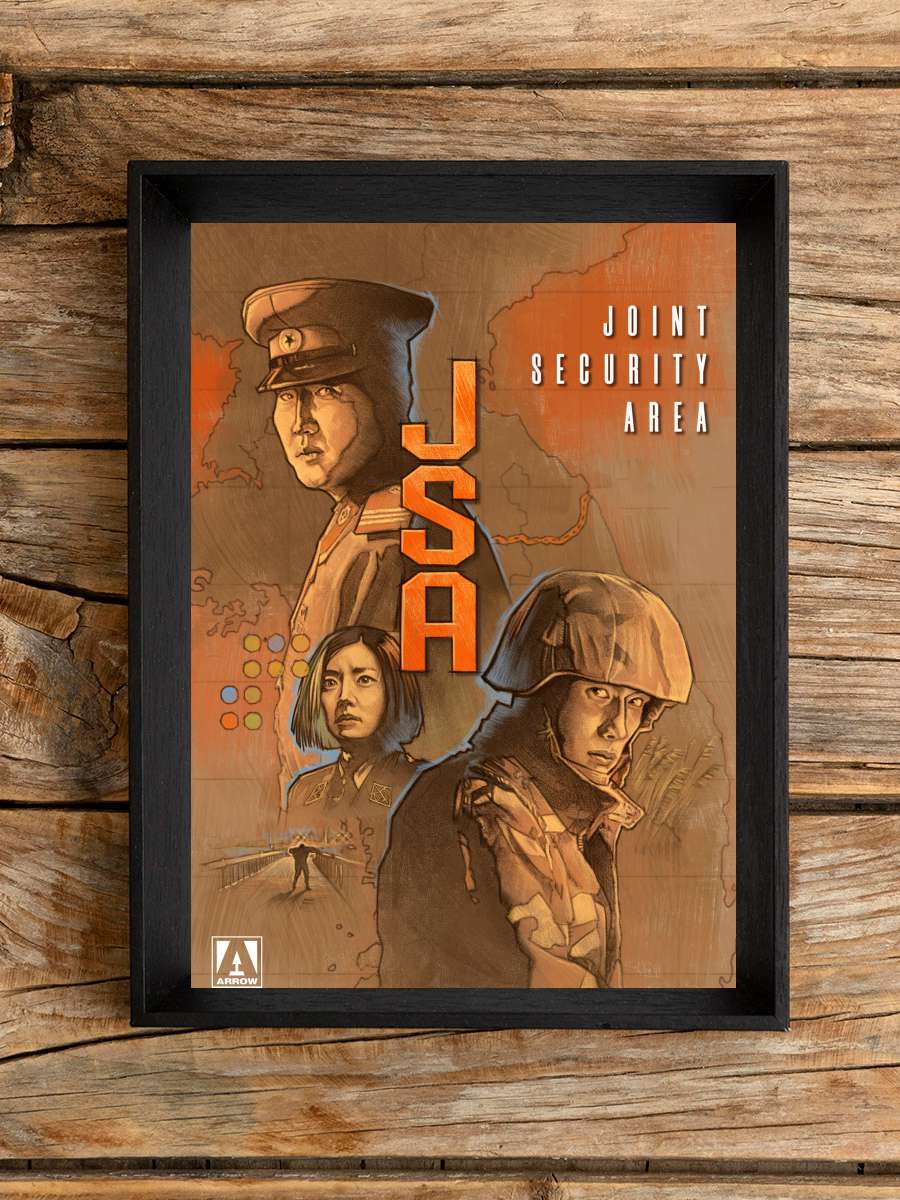 Birleşik Güvenlik Bölgesi - 공동경비구역 JSA Film Tablo Siyah Çerçeveli Film Poster Afiş Tablo