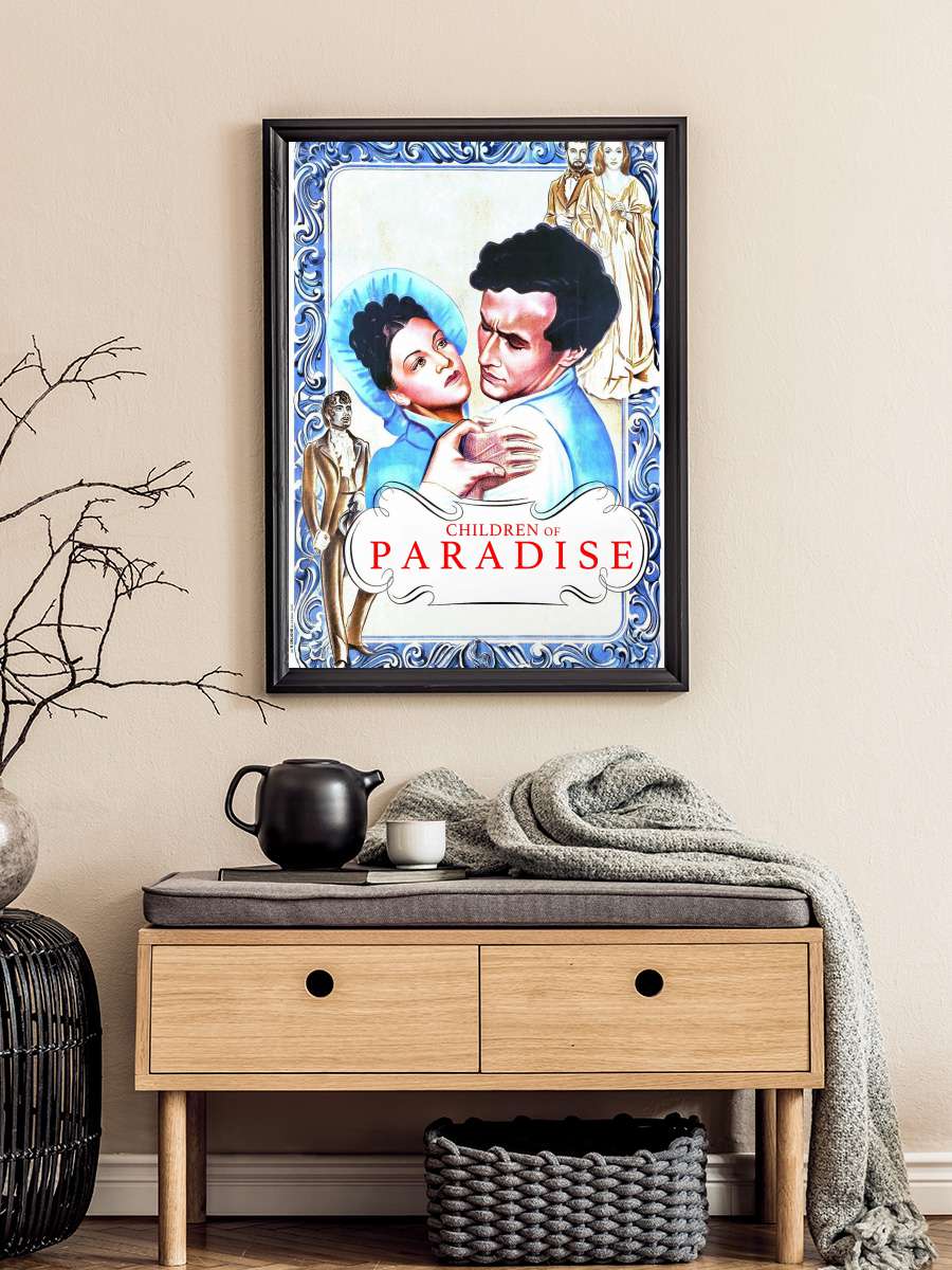 Cennetin Çocukları - Les Enfants du Paradis Film Tablo Siyah Çerçeveli Film Poster Afiş Tablo