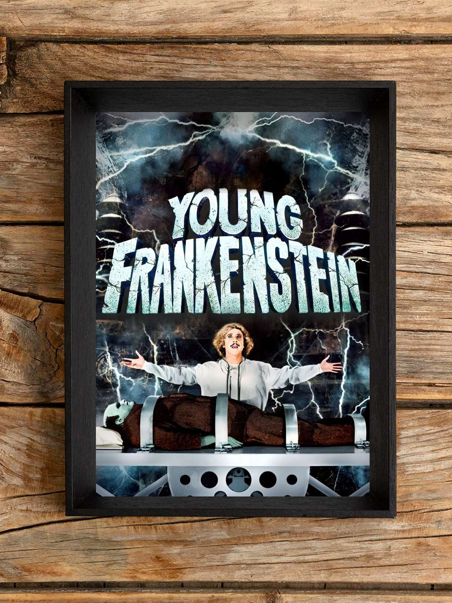 Genç Frankeştayn - Young Frankenstein Film Tablo Siyah Çerçeveli Film Poster Afiş Tablo