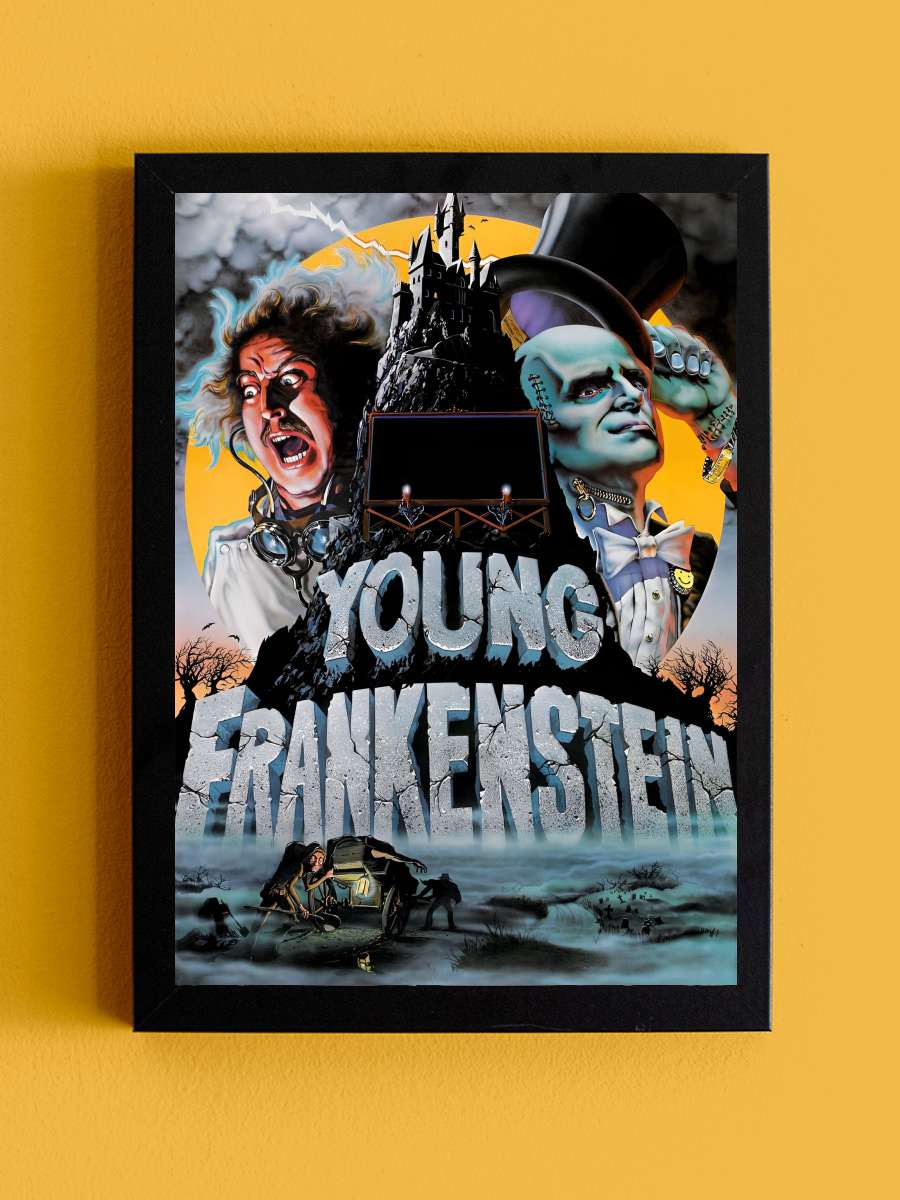 Genç Frankeştayn - Young Frankenstein Film Tablo Siyah Çerçeveli Film Poster Afiş Tablo