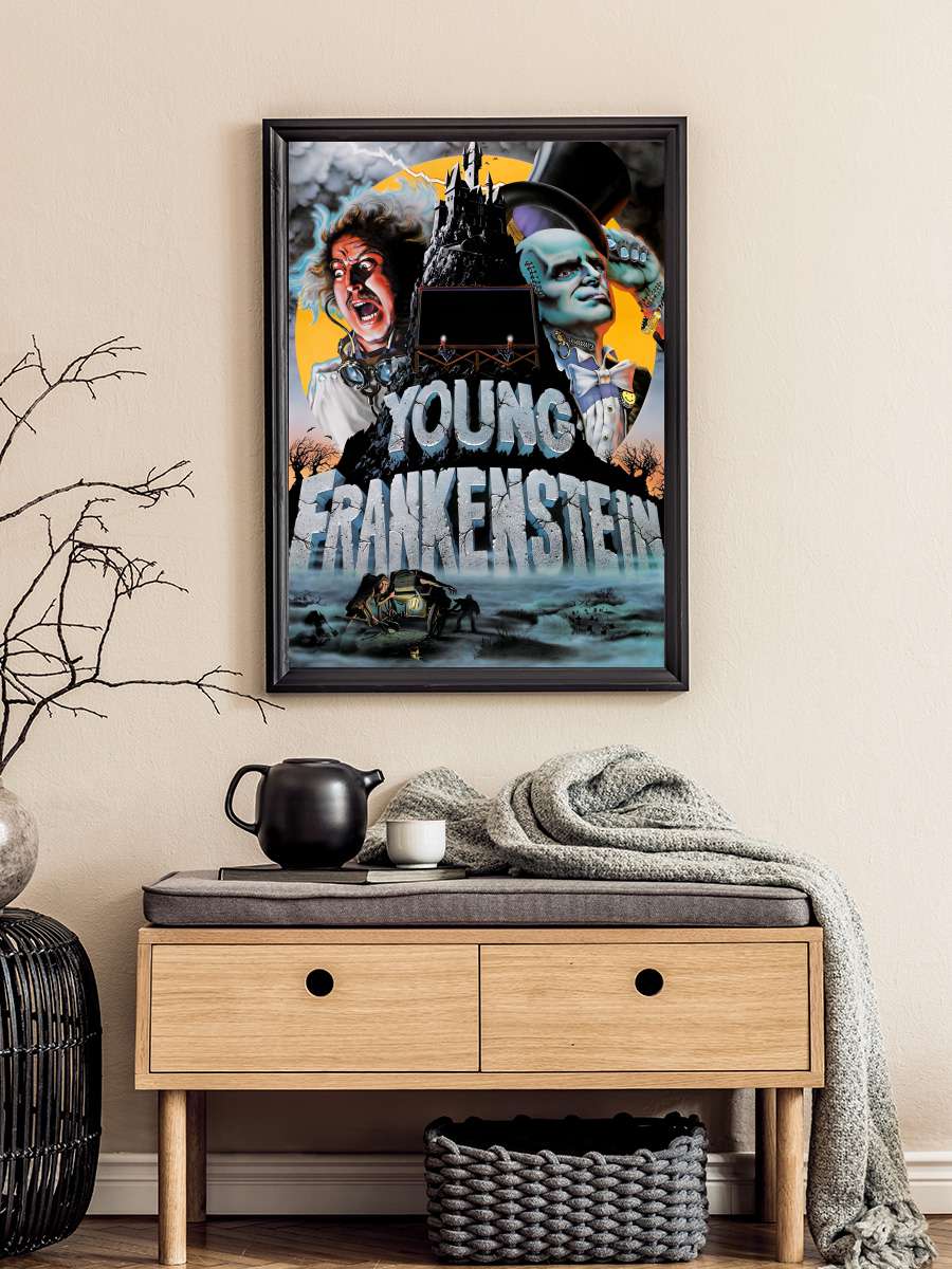 Genç Frankeştayn - Young Frankenstein Film Tablo Siyah Çerçeveli Film Poster Afiş Tablo